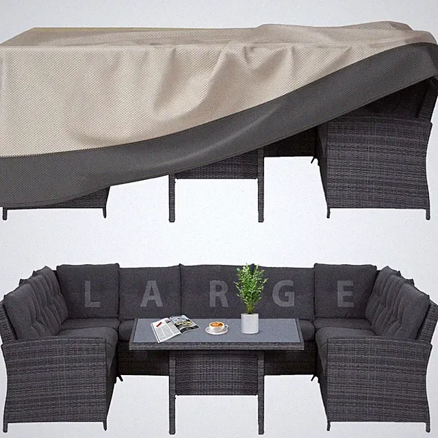 Patio Furniture Covers Waterproof Heavy Duty, 110"x84"x28" Large Outdoor Dini...