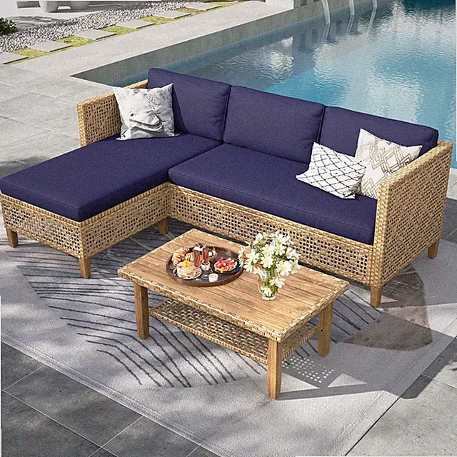 Patio Furniture Outdoor Furniture Patio Conversation Set Outdoor Wicker Sofa