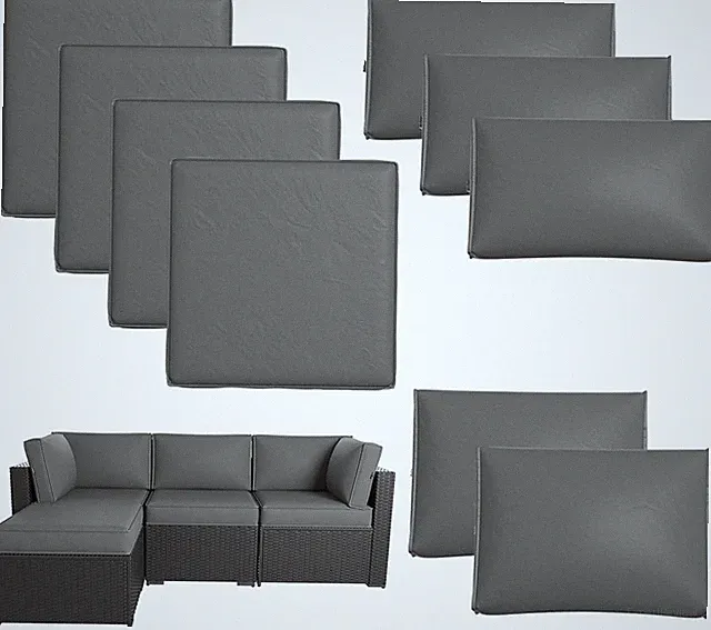Patio Furniture Replacement Cushions Outdoor Furniture Set of 4 Thick Patio Sofa