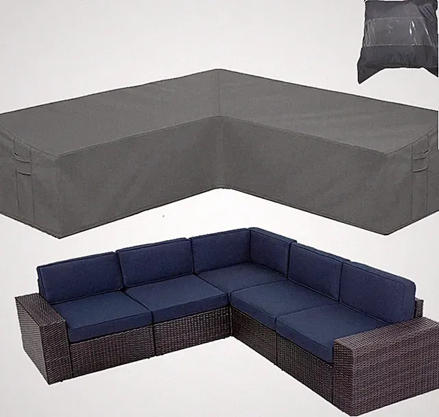 Patio Furniture Sectional Couch Sofa Cover Skyour Gray Weatherproof Heavy...
