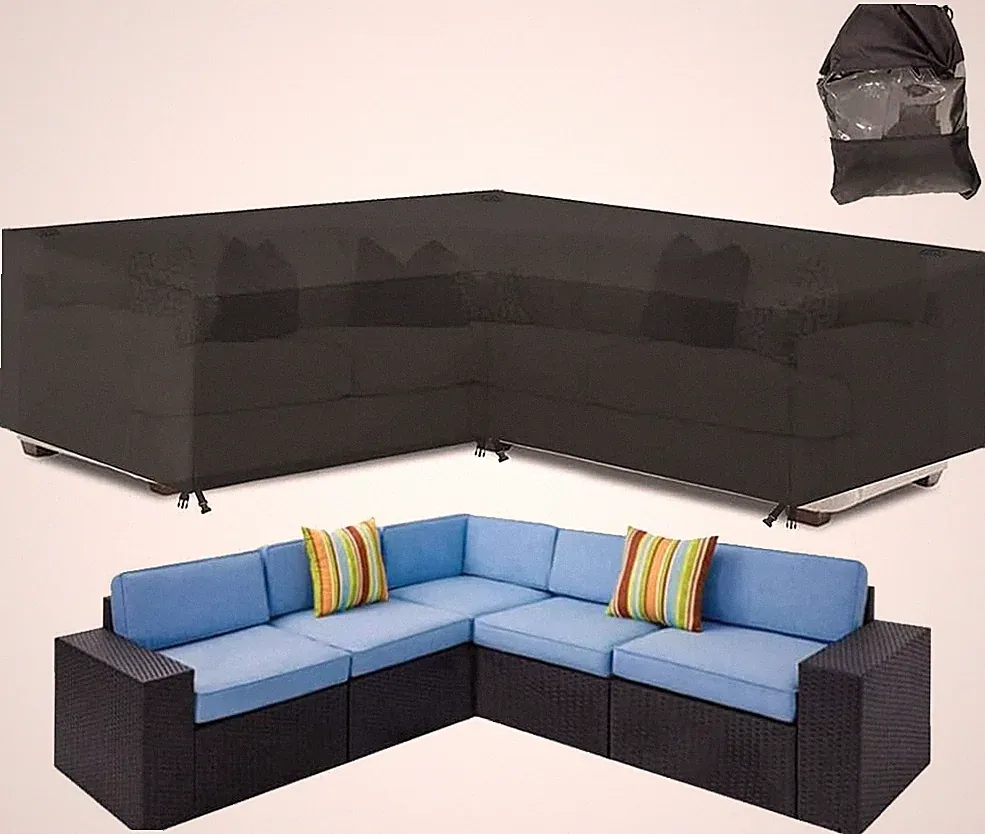 Patio Furniture Sectional Couch Sofa Cover Weatherproof Heavy Duty 420D Oxford