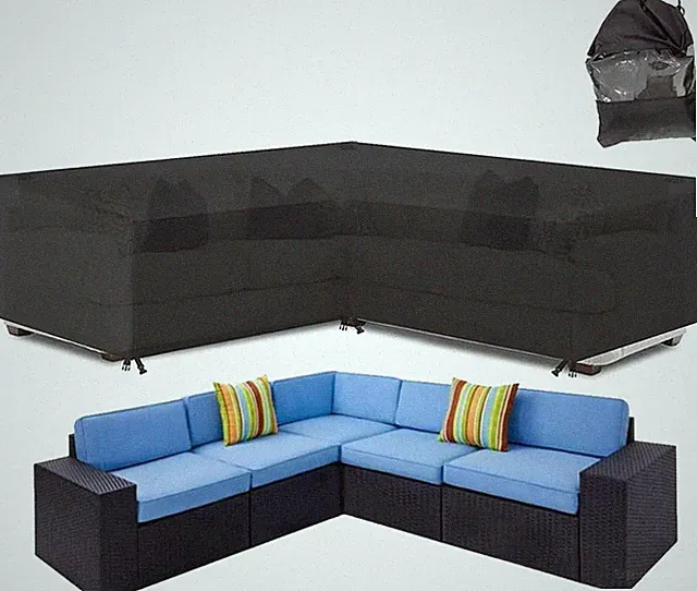 Patio Furniture Sectional Couch Sofa Cover Weatherproof Heavy Duty 420D Oxford