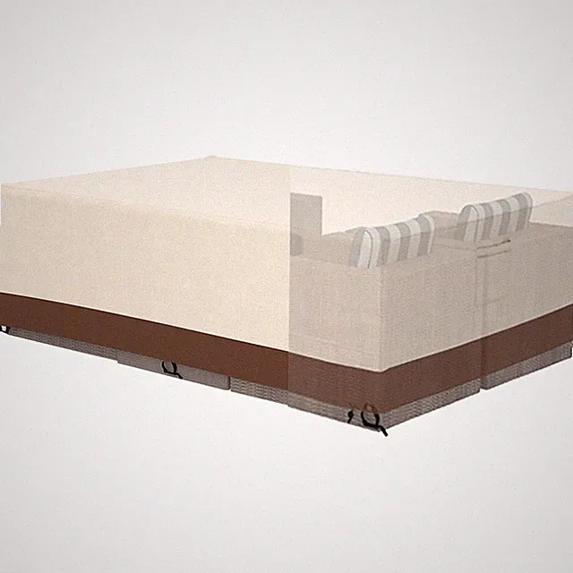 Patio Furniture Set Cover 126 x 64 x 28 inch, Durable Heavy Duty Oxford Fabri...