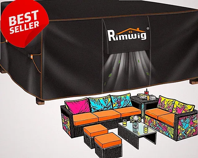 Patio Furniture Set Cover 90x65x28 Waterproof Heavy Duty Outdoor Sofa - US