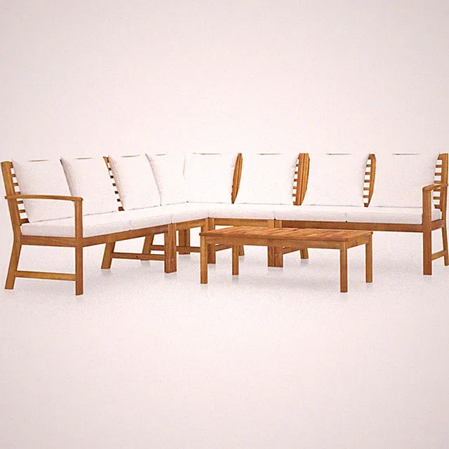 Patio Furniture Set Patio Lounge Set Sectional Sofa Solid Wood Acacia vidaXL