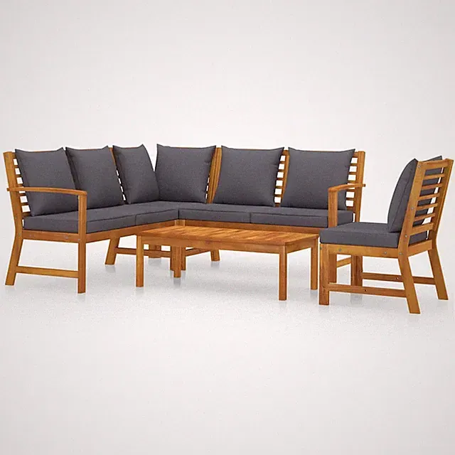 Patio Furniture Set Patio Lounge Set Sectional Sofa Solid Wood Acacia vidaXL