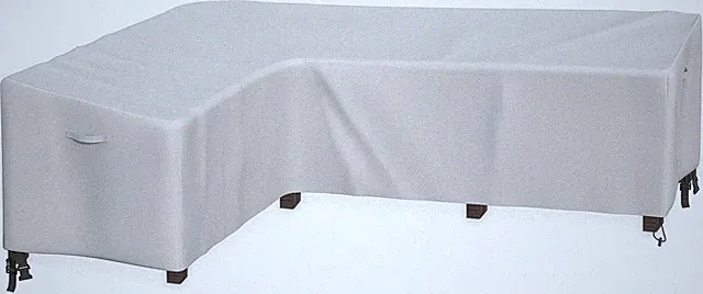 Patio L Shaped Left Facing Sectional Sofa Cover Waterproof 600D Heavy Duty 83"