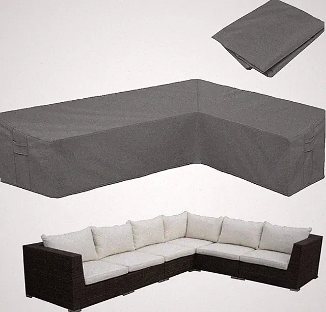 Patio L-Shaped Sectional Couch Sofa Cover Waterproof Outdoor Furniture Cover 42