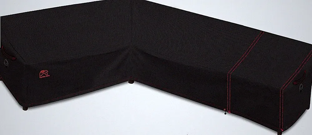 Patio Sectional Sofa Cover, Outdoor Heavy Duty Durable UV Water Resistant Anti-F