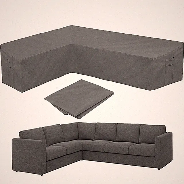 Patio Sofa Cover L-Shaped Sectional Furniture Cover Heavy Duty Outdoor Furnit...