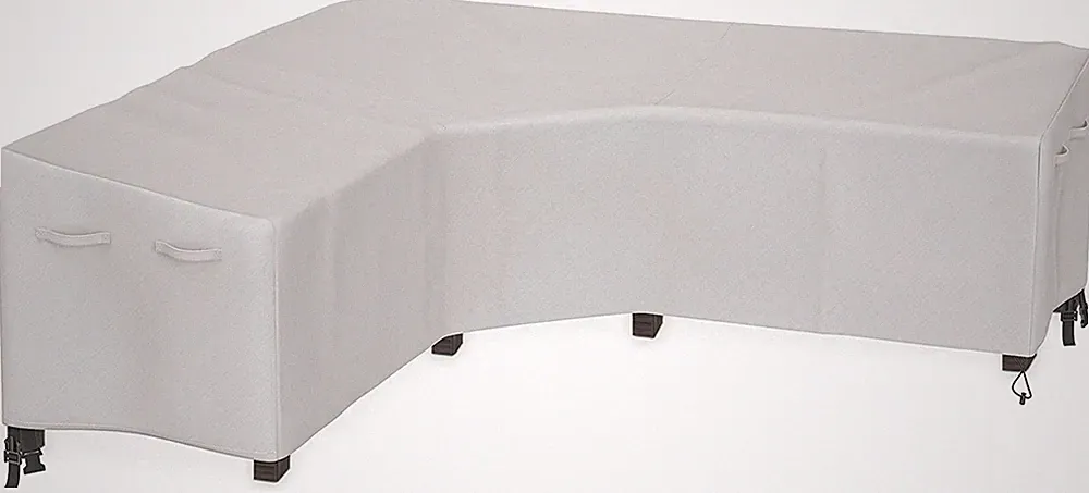 Patio V-Shaped Sectional Sofa Cover Waterproof, 100" Wide | 600D Heavy Duty