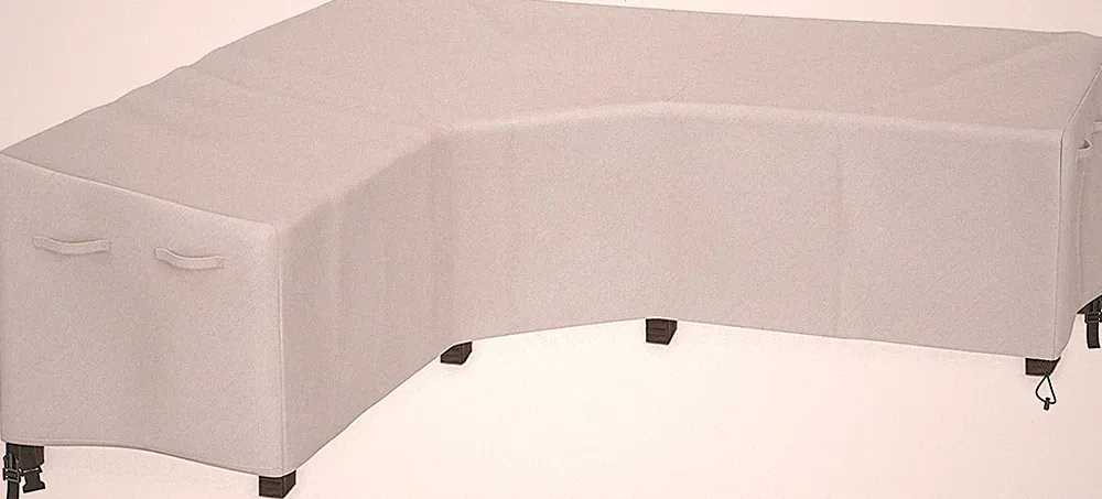 Patio V-Shaped Sectional Sofa Cover Waterproof, 100" Wide | 600D Heavy Duty