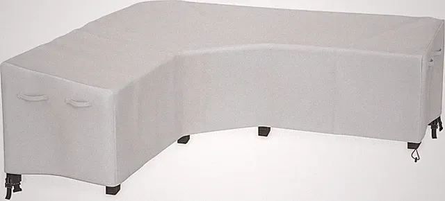 Patio V Shaped Sectional Sofa Cover Waterproof 600D Heavy Duty 100 Inch