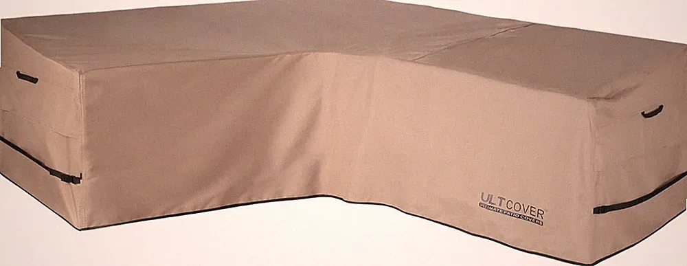 Patio V Shaped Sofa Cover Waterproof for 7 Seater Outdoor Sectional Furniture