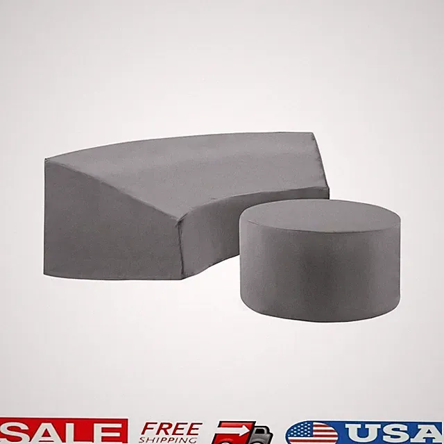 Patio Vinyl Sectional Sofa Cover Set Waterproof Outdoor Furniture Protector New