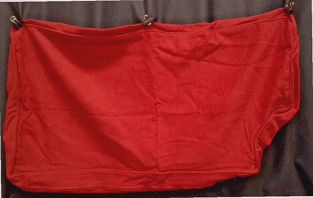PB Basic Sectional sofa Notched Back Pillow SLIPCOVER ONLY Cardinal Canvas 35x18