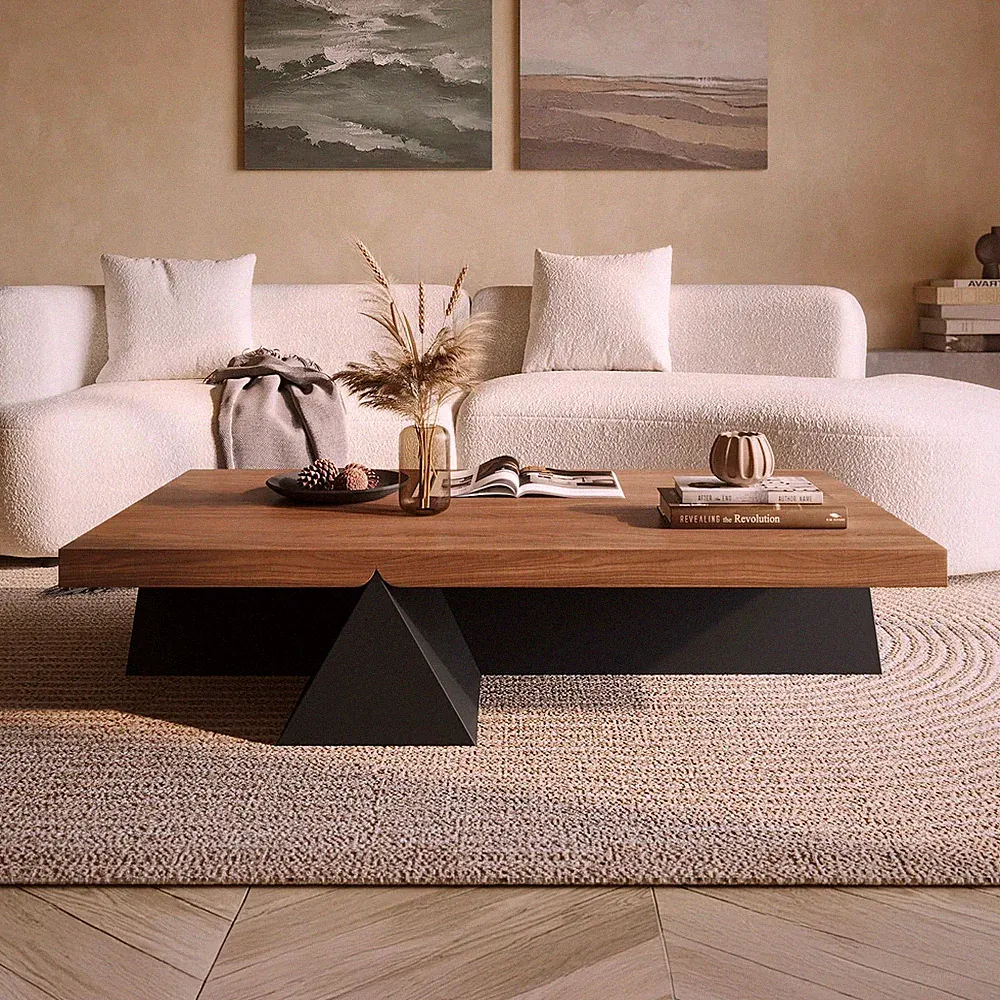 Peak Rectangle Coffee Table for Living Room