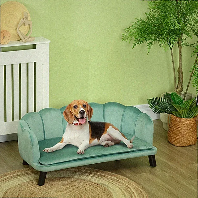 Pearl Design Pet Sofa for Medium and Large Sized Dogs, Pet Bed with Cushion