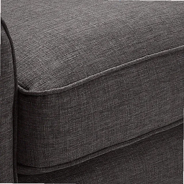 Pemberley Row Fabric Dark Gray Sectional Sofa Rectangular Reversible Unassembled