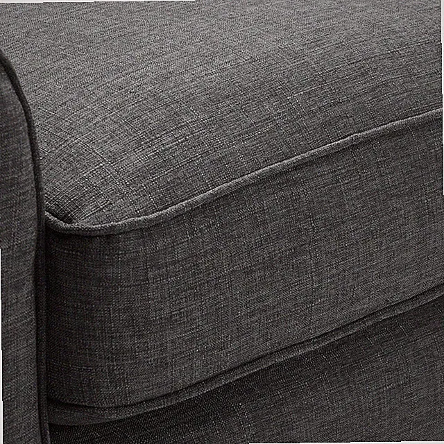 Pemberley Row Fabric Dark Gray Sectional Sofa Rectangular Reversible Unassembled