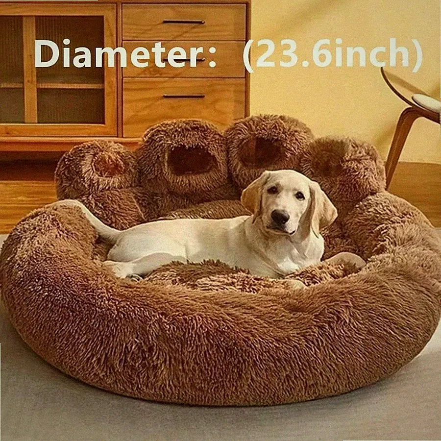 Pet Bed Pet Sofa Soft And Comfortable Bear Paw Pet Bed, Sleep Solution For Dogs