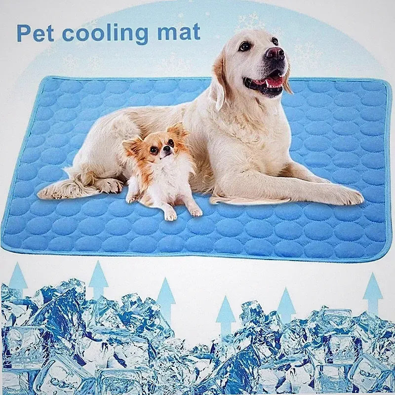 Pet Cooling Mat Blanket, Summer Ice Silk Pad for Dogs and Cats Sofa Bed Floor