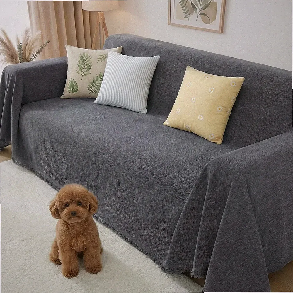 Pet Couch Cover for Dogs Sectional Sofa Covers Washable for 2 Cushion Couches...