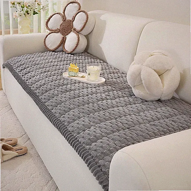Pet Couch Cover Washable Soft Fuzzy Sectional Sofa Protector L Shape Paw Cart Do