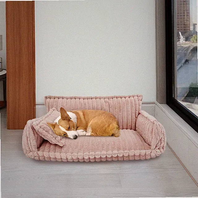 Pet Couch with Removable Washable Cover Pet Couch Bed for Dog Cat Calming Couch
