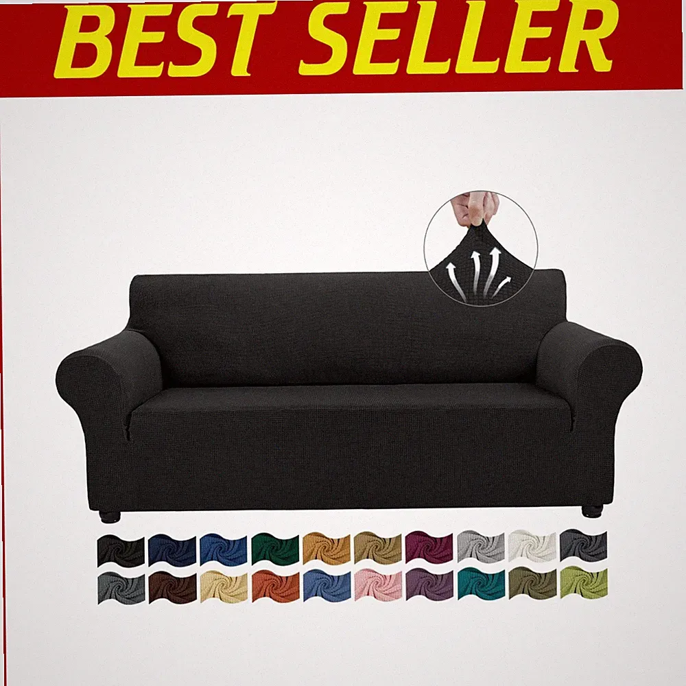 Pet Friendly Sofa Cover, Washable Protector - Large, Black