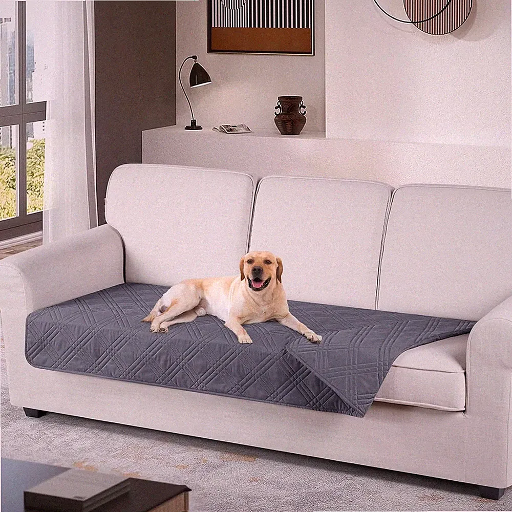 Pet-Friendly Waterproof Chaise Couch Cover for Sectional Sofas