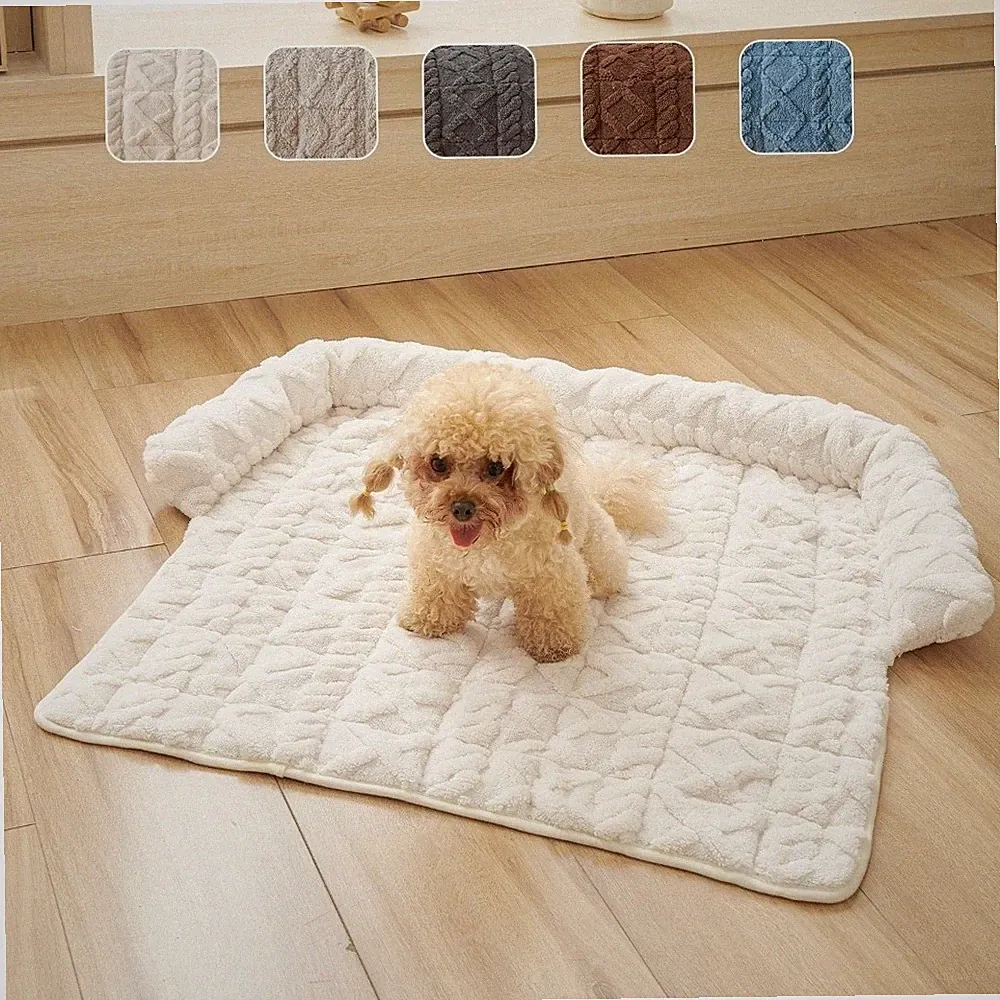 Pet Sofa Bed Scratch Resistant Pet Plush Blanket Cat Bed Mat Cats and Dogs
