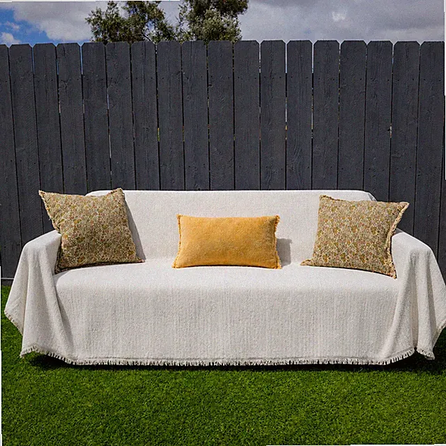 PetHallow Water Resistant Non Slip Washable Chenille Couch Cover for Dogs