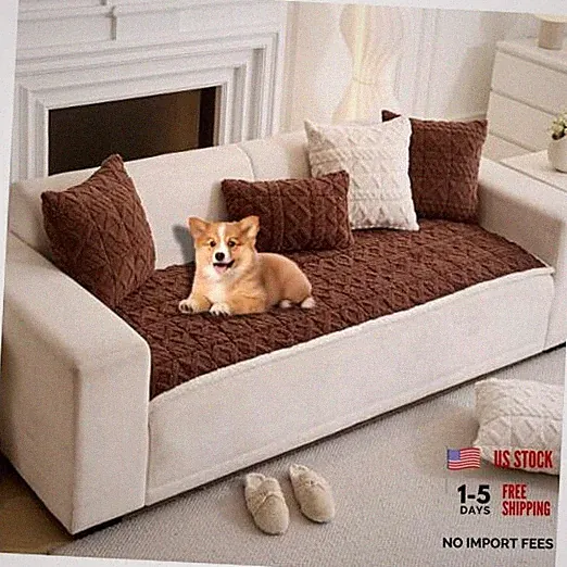Pets Couch Cover for Dogs Soft Sofa Covers for Pets Washable 36"x 71" Brown
