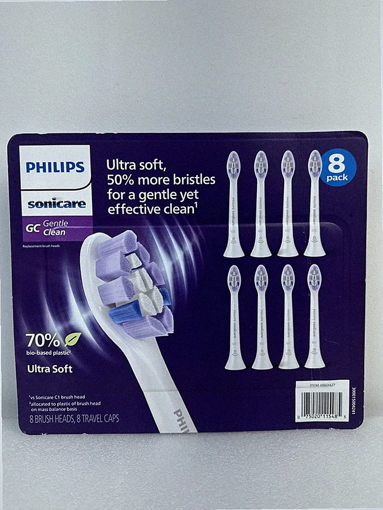 Philips Sonicare Gentle Clean Ultra Soft Premium Replacement 8 Brush Heads