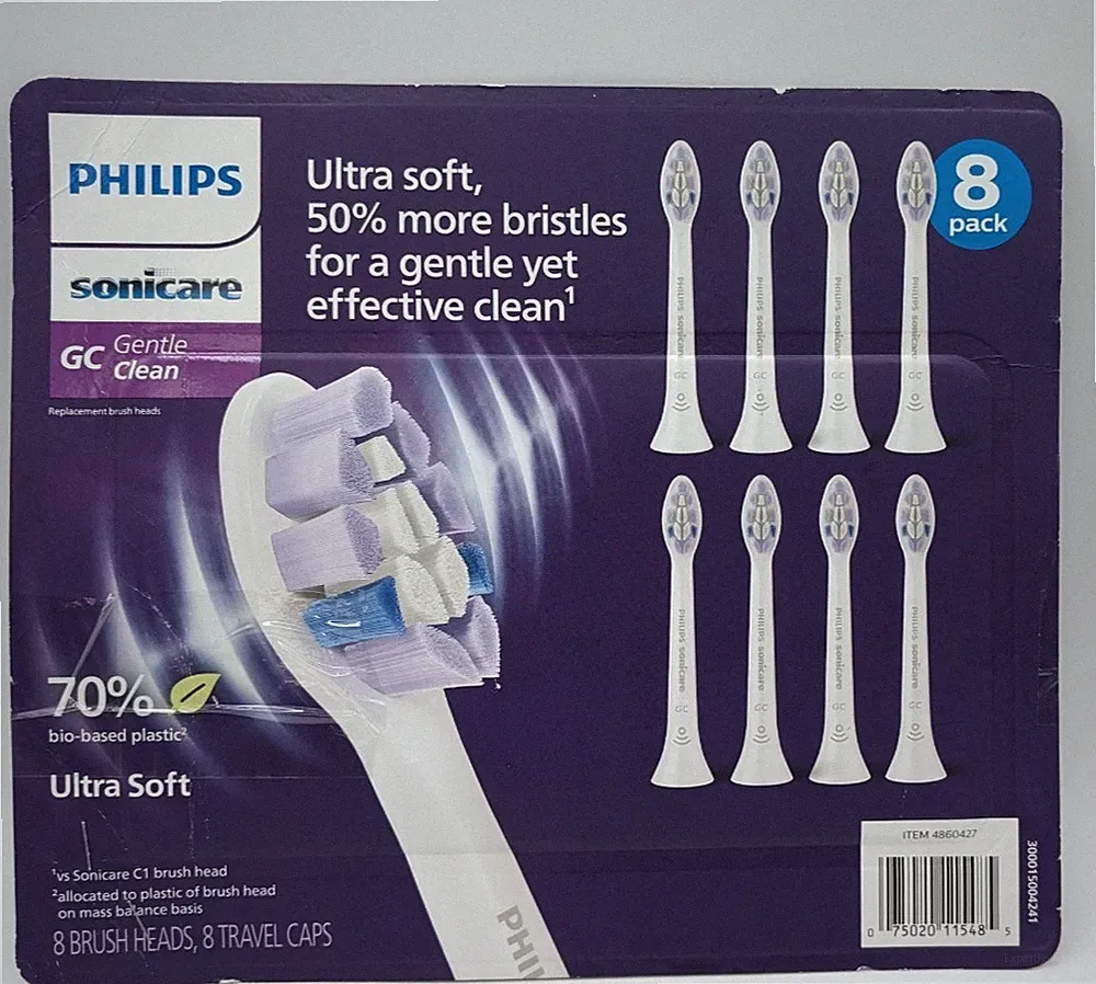 Philips Sonicare Gentle Clean Ultra Soft Premium Replacement 8 Brush Heads NOB