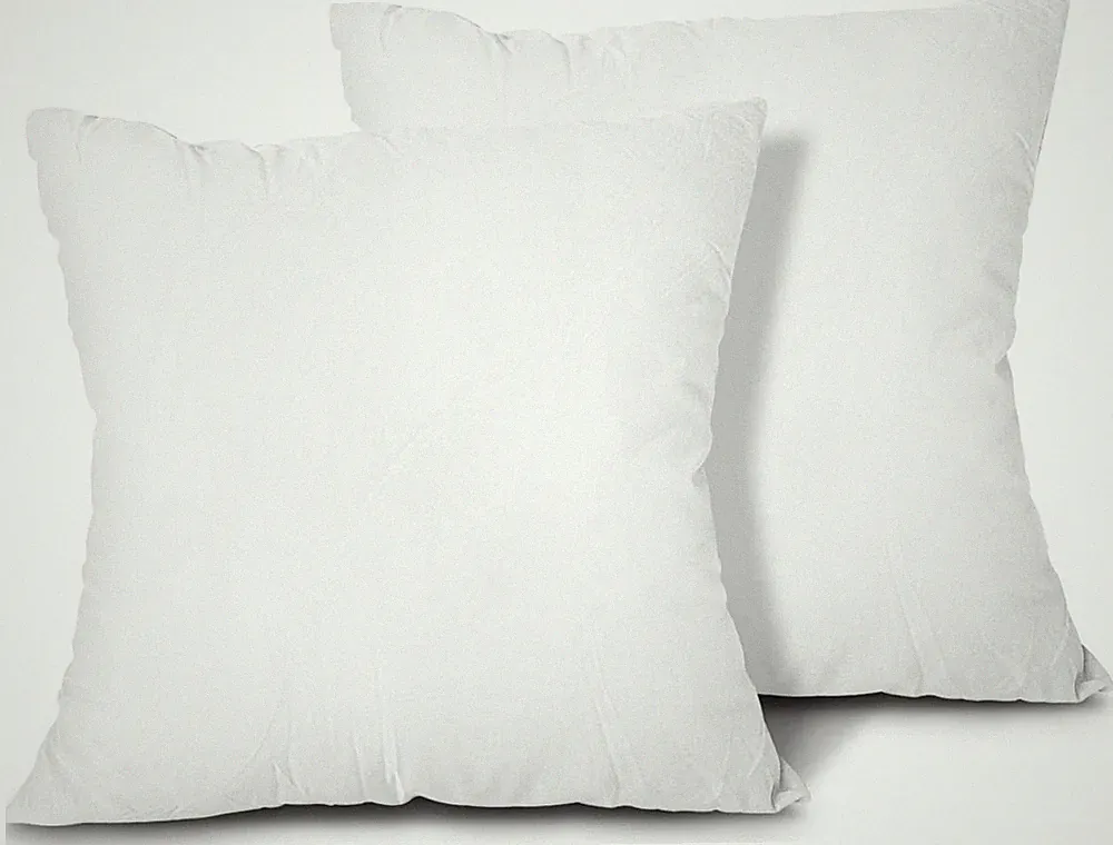 Pillow Inserts 2 Pack Polyester Down Alternative 16x16 Couch Cushion Sham Stuffe