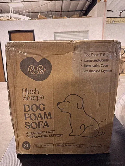 Pit Pet Plush Sherpa Dog Foam Sofa XL