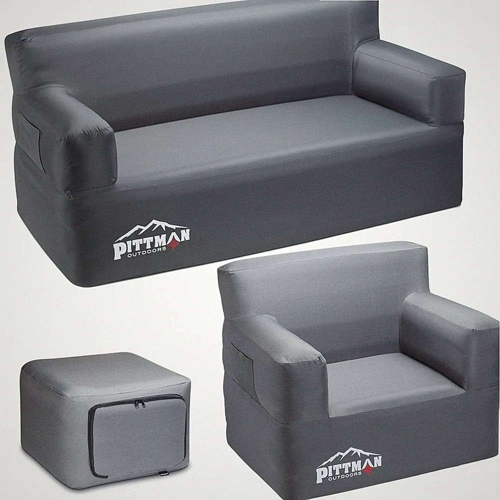 Pittman - Inflatable Furniture Set with Built in Pump for Outdoors & Indoors...