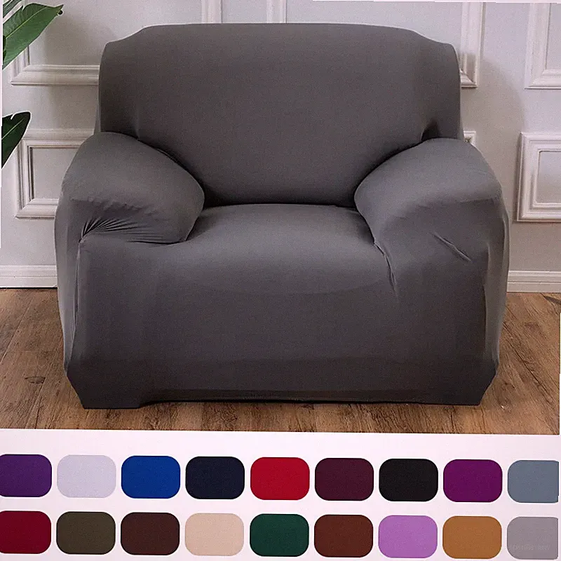 Plain Sofa Covers Living Room Elastic Sectional Sofa Slipcovers Protector 1PC