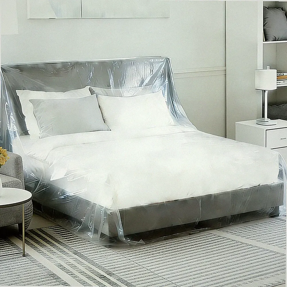 Plastic Bed Cover - Waterproof Furniture Sofa Couch Protector from Cat Full E...