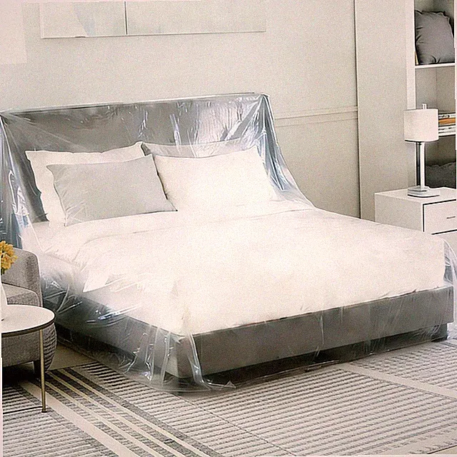 Plastic Bed Cover - Waterproof Furniture Sofa Couch Protector from Cat Full E...