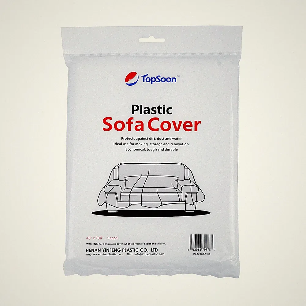 Plastic Couch Cover Waterproof Dust Proof Sofa Cover Storage Protector