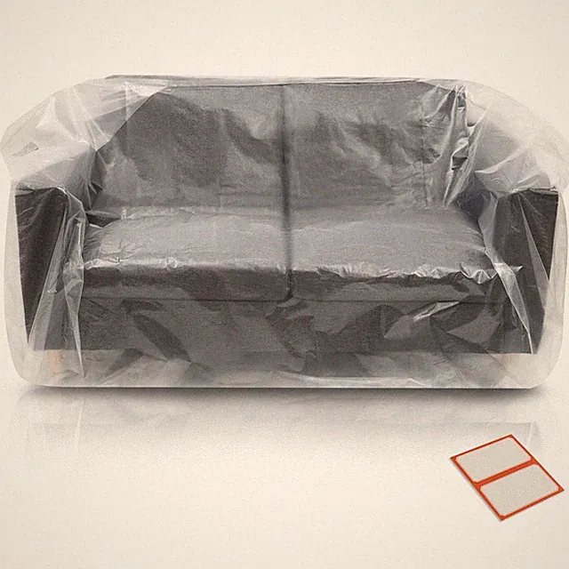 Plastic Furniture Covers for Moving - Heavy-Duty Loveseat Cover for Love Seat...
