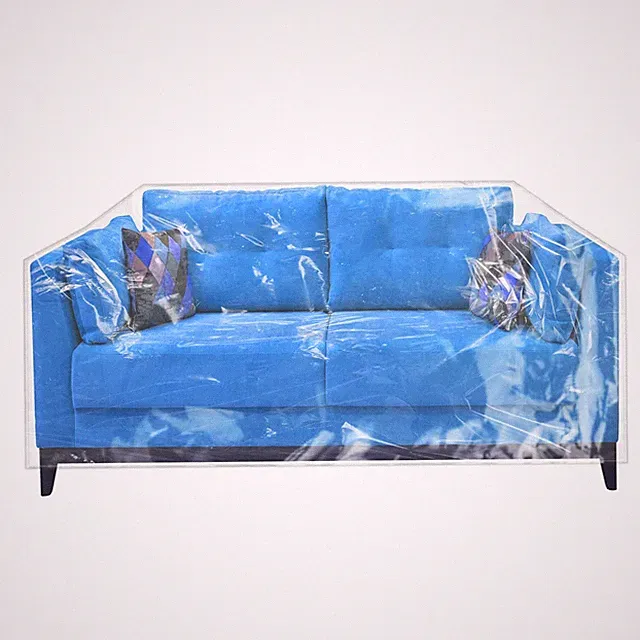 Plastic Loveseat Cover 84" W x 40" D 36" RH 18" FH Heavy Duty Vinyl Waterproof