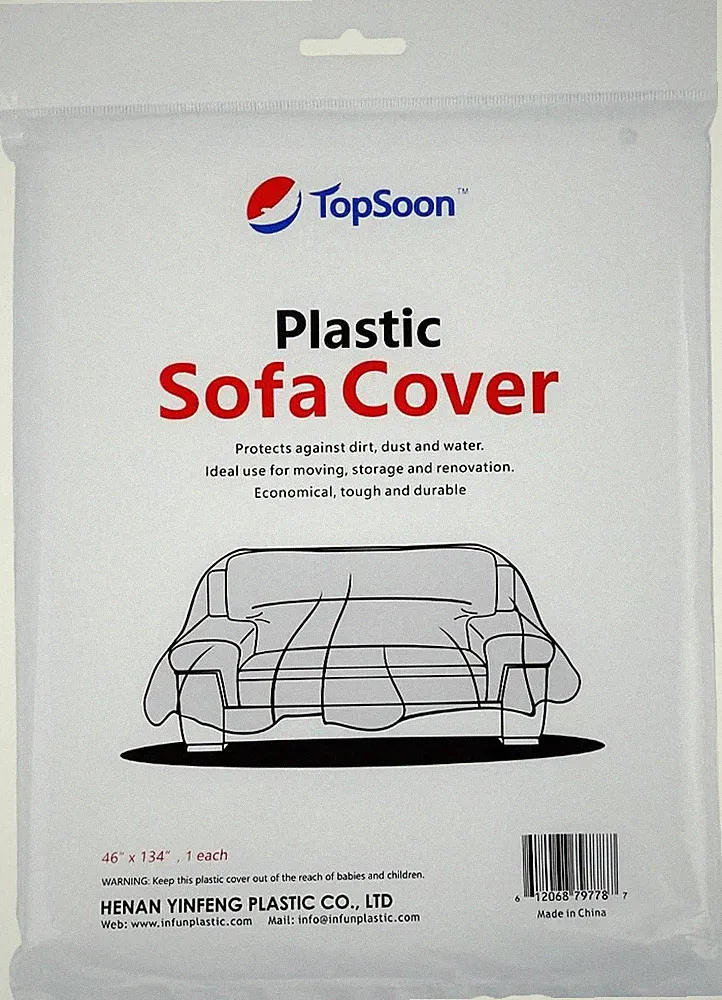 Plastic Sofa Bag Clear Couch Cover,Moving Storage Sofa Bag,Dust-Proof Waterproof