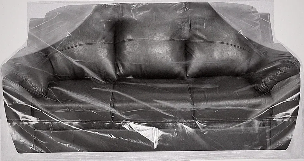 Plastic Sofa Couch Cover for Moving Dust-Proof Storage Painting Bag 92Wx42Dx41H