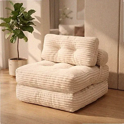 Plush Folding Sofa Bed, Convertible Chair Couch for Small Space & Bedroom