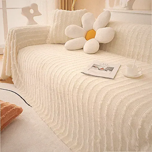 Plush Sofa Cover Sofa Couch Towel Blancket Mat Slipcover Recliner Sofa Protector