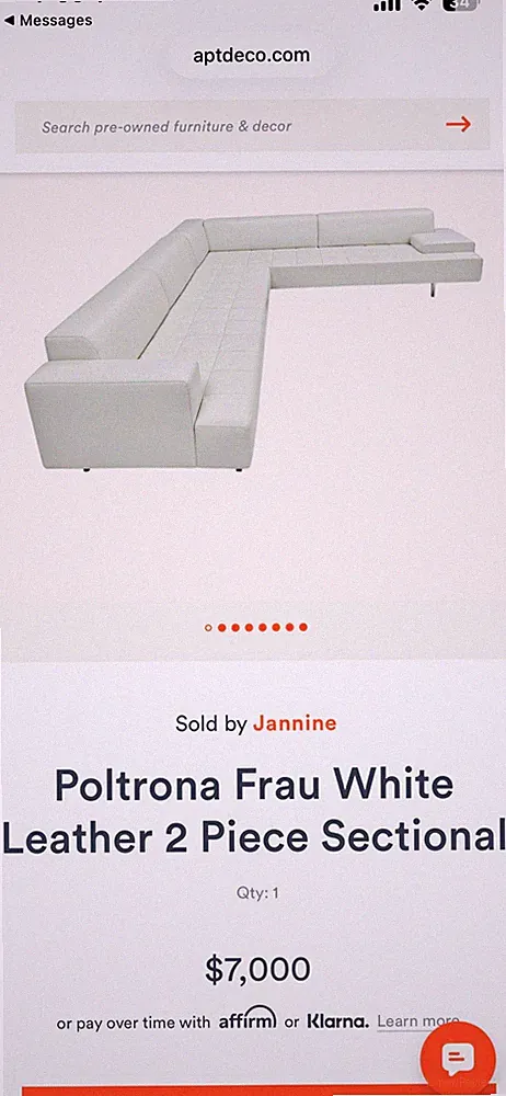 Included Components for Sectional Sofas